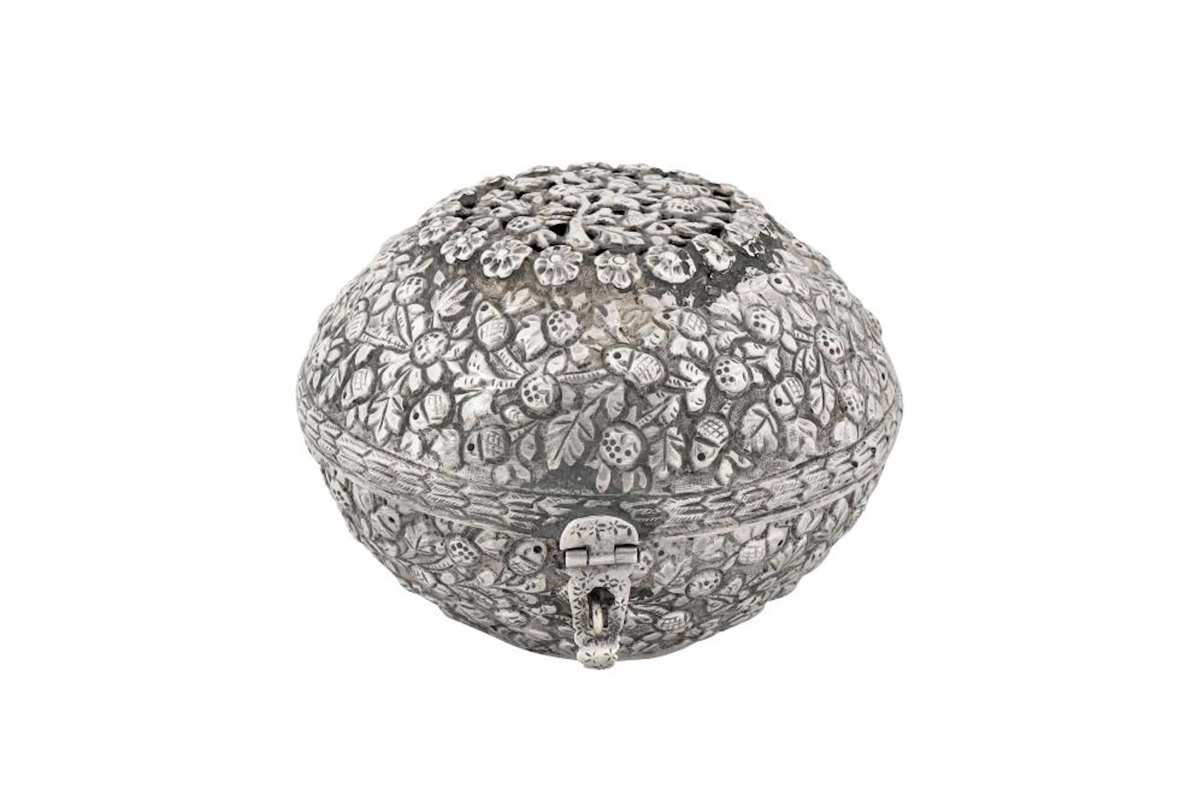 A late 19th / early 20th century Ottoman Turkish silver box