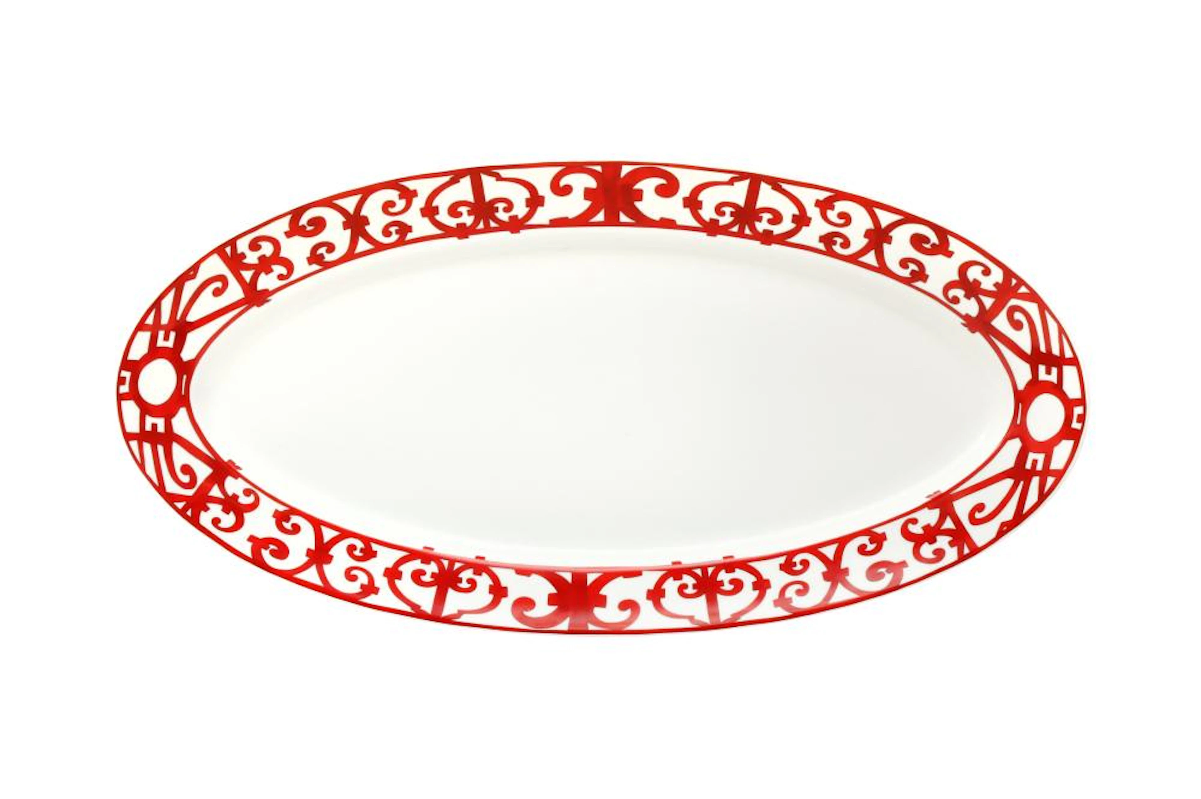 Hermes 'Balcon du Guadalquivir' Oval Platter Very Large Model