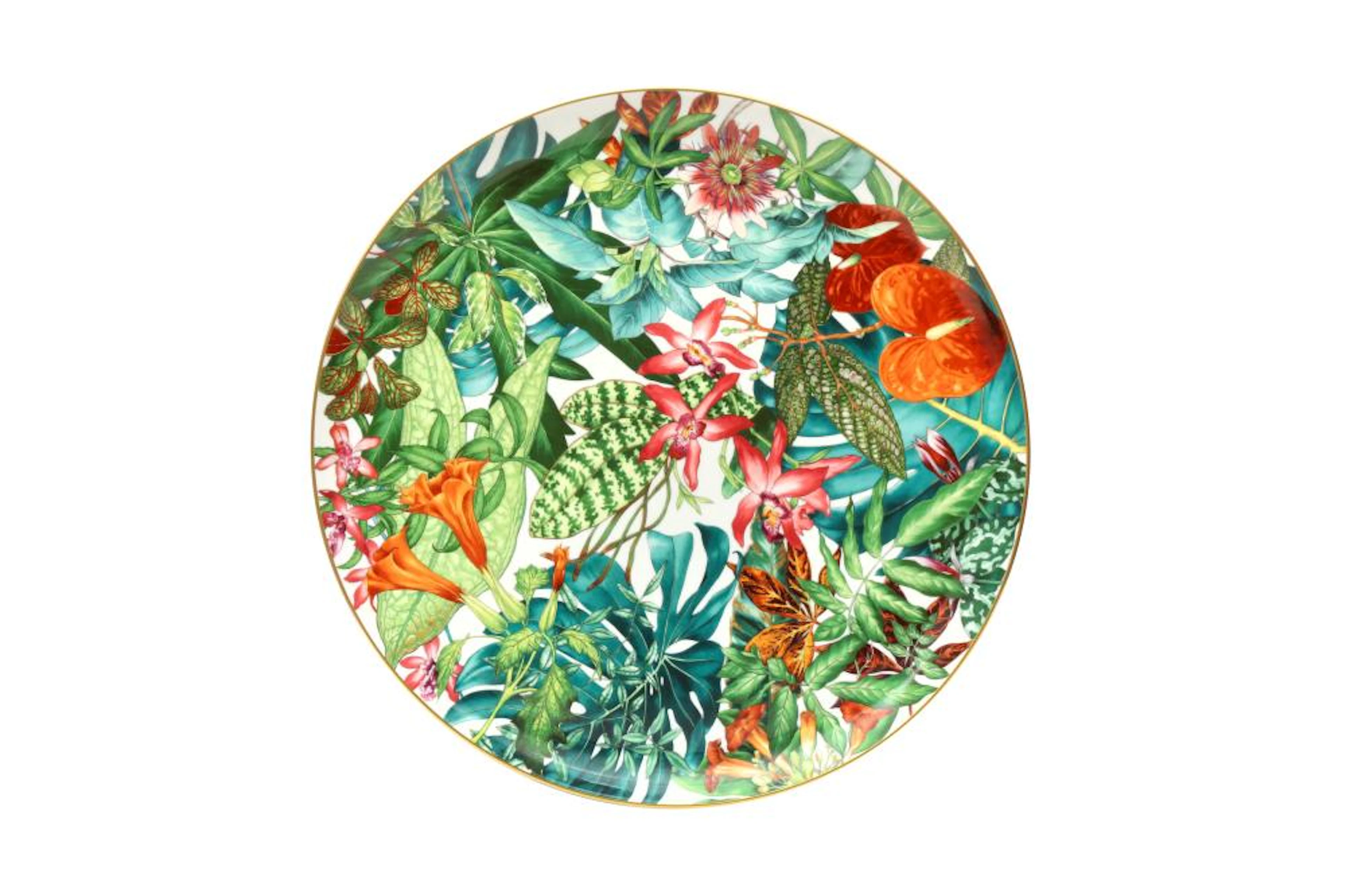 Hermes ?Passifolia? Round Platter Large Model