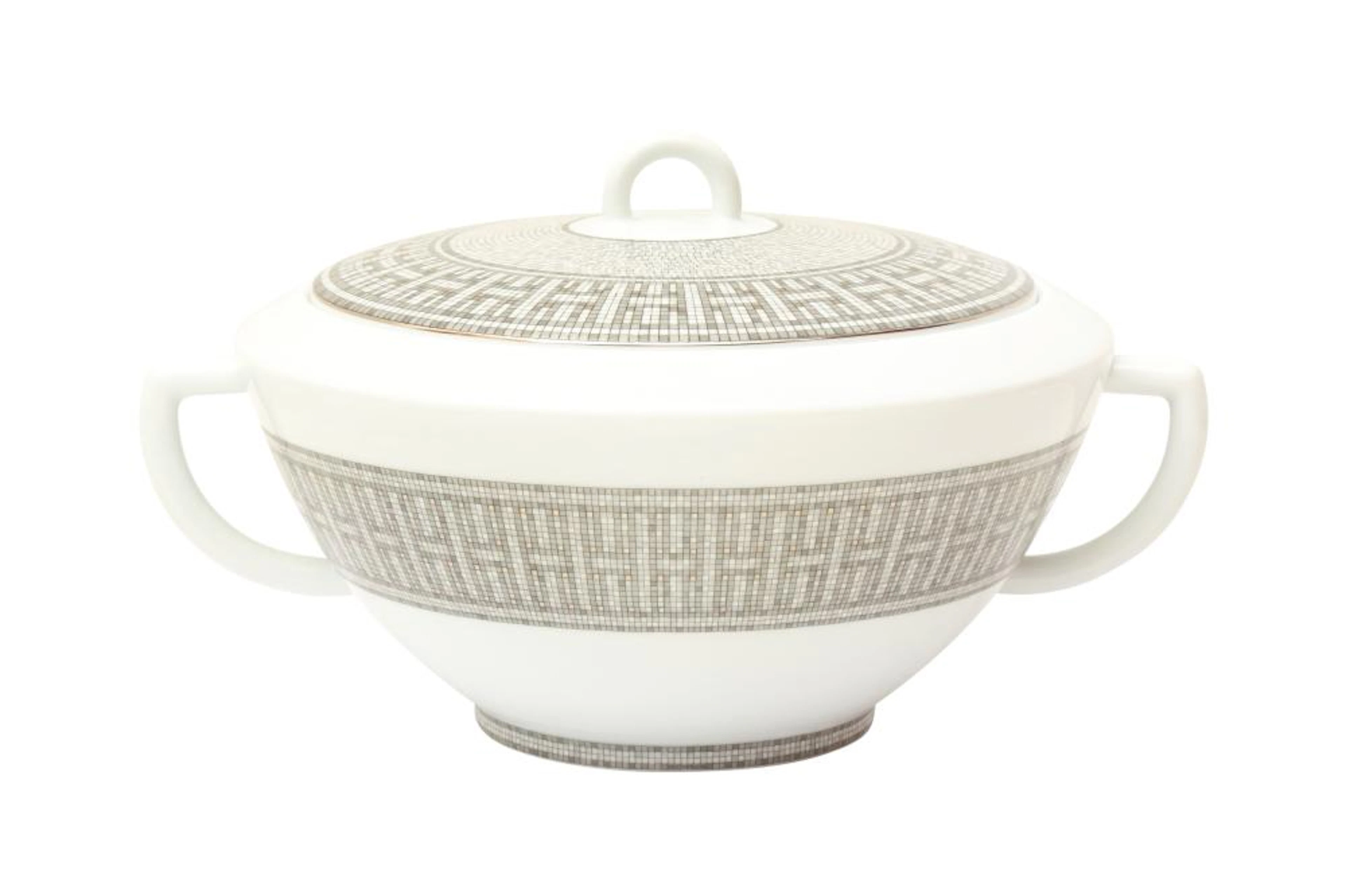 Hermes ?Mosaique Au 24 Platinum? Soup Turee