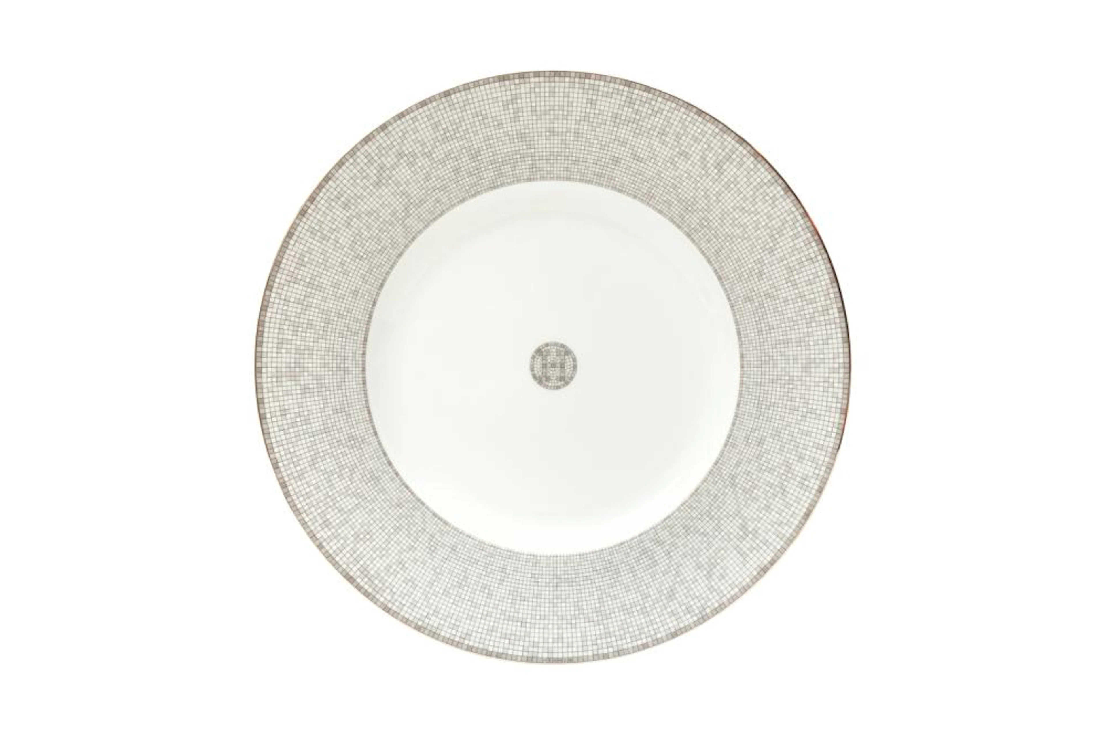 Hermes ?Mosaique Au 24 Platinum? Charger Presentation Plates