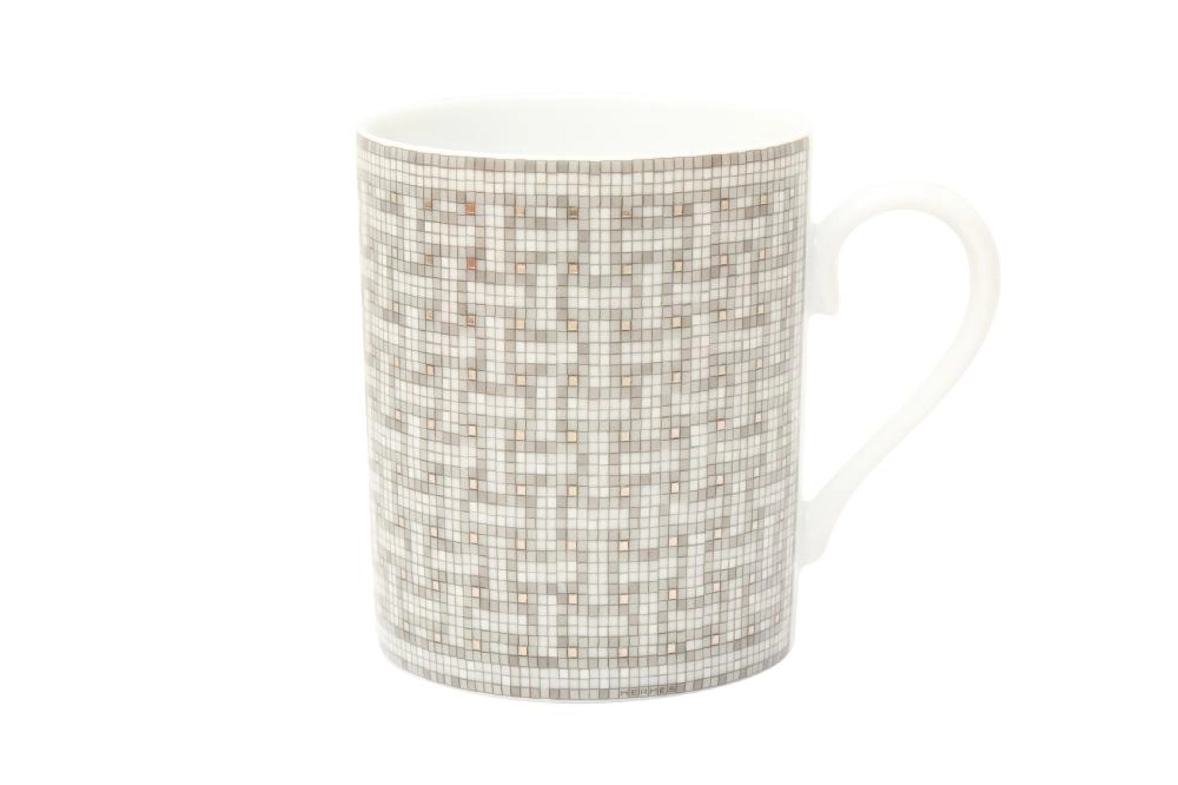 Hermes ?Mosaique Au 24 Platinum' Mugs