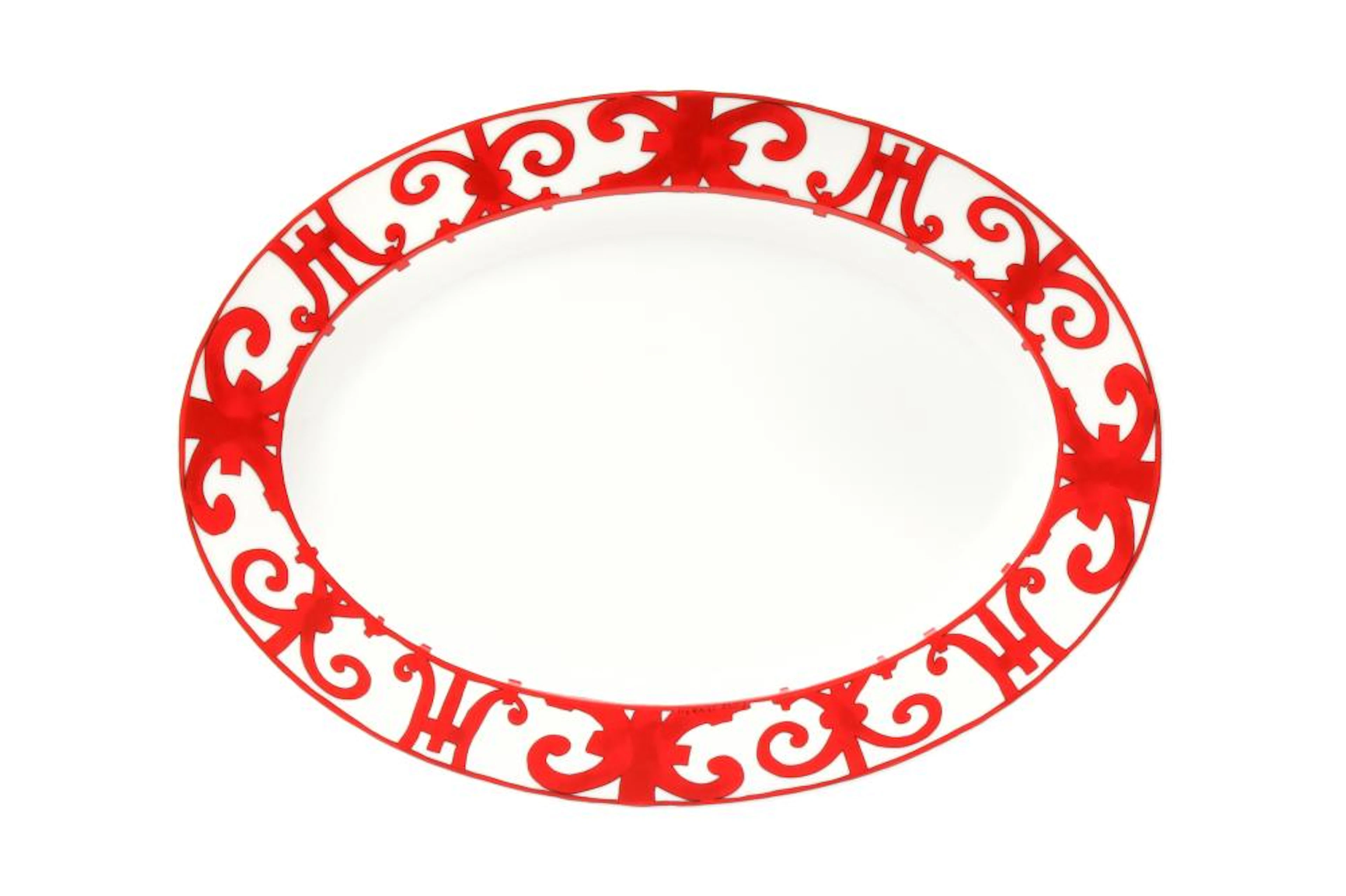 Hermes 'Balcon du Guadalquivir' Oval Platters Small Model