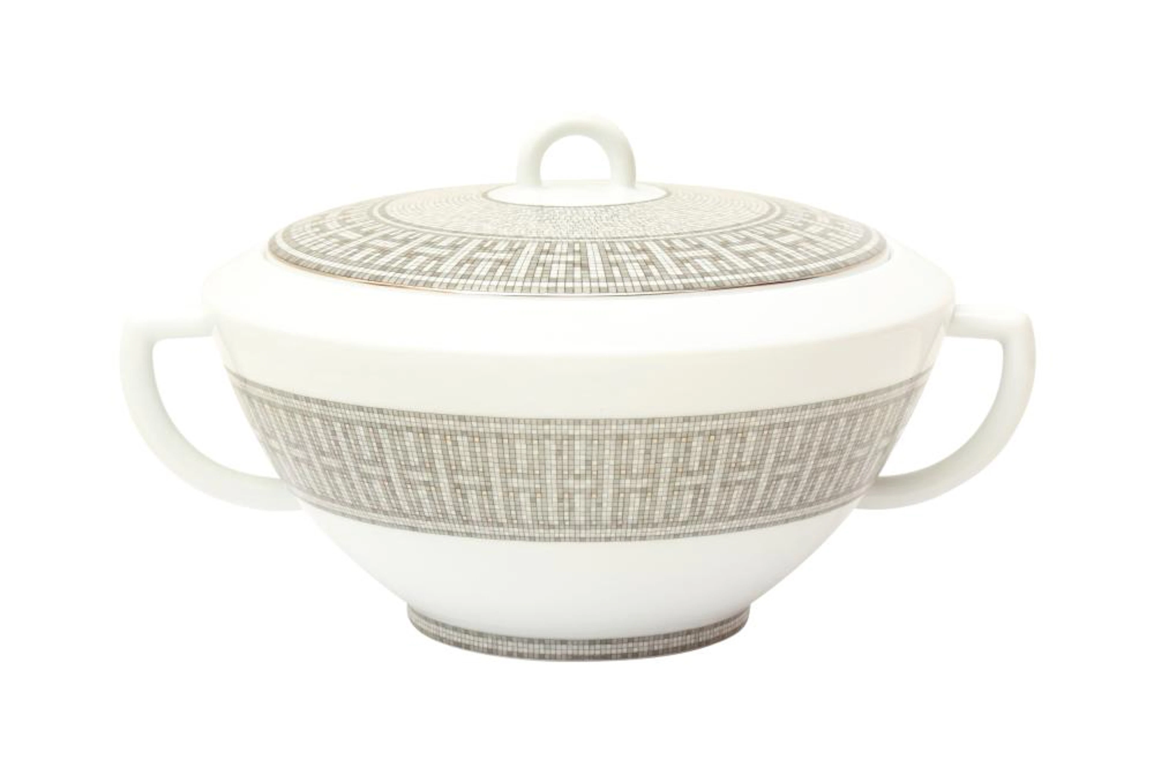Hermes ?Mosaique Au 24 Platinum? Soup Turee