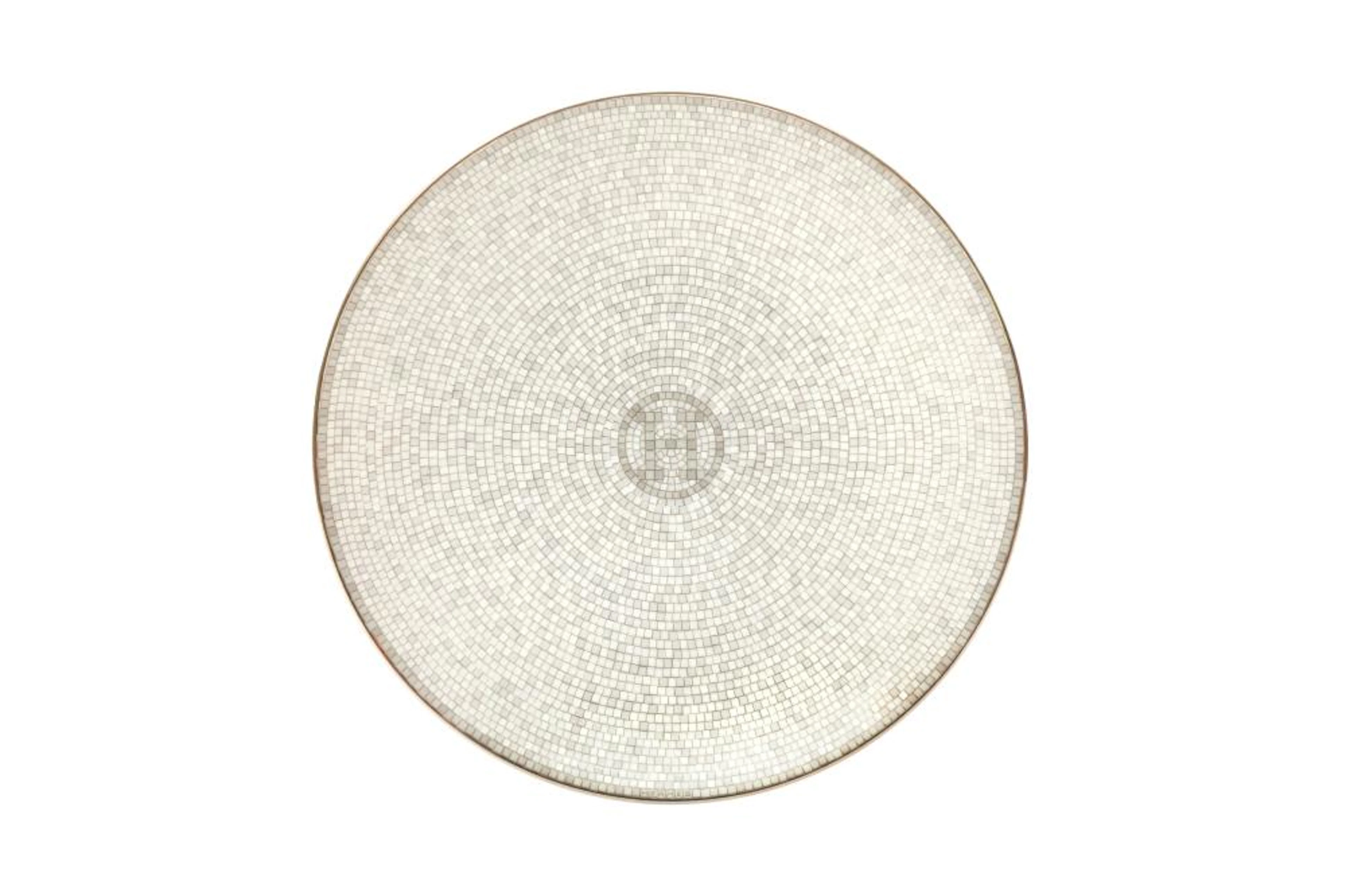 Hermes ?Mosaique Au 24 Platinum? Bread and Butter Plates