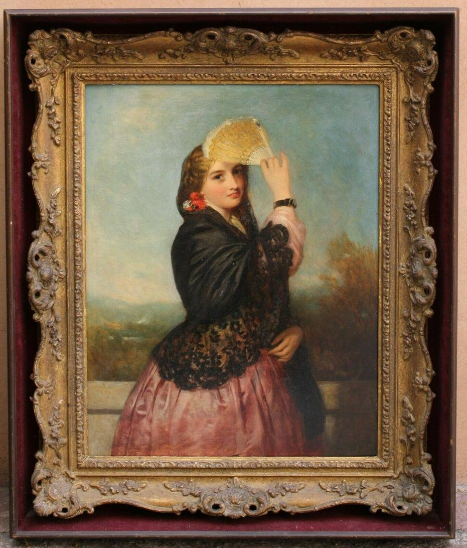 19C ENGLISH O/ B PAINTING BY JOHN BAGNOLD BURGESS LISTED | Barnebys