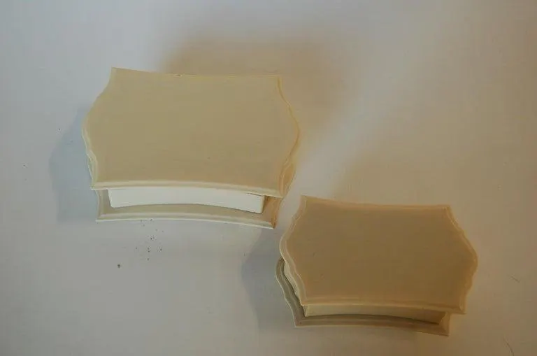 Art Deco French Ivory 'Celluloid' Vanity Jewelry Box Set Pyralin Du ...