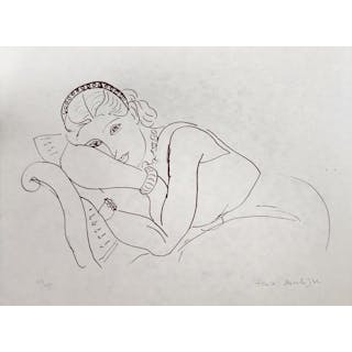 HENRI MATISSE 'RECLINING NUDE II -1960' LITHOGRAPH ON JAPON PAPER (1)