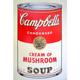 Andy Warhol, Cream Of Mushroom Soup Silkscreen