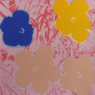 Andy Warhol Original Screenprint, Sunday B Morning Flowers 11.70