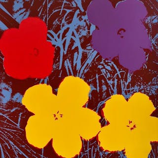 Andy Warhol Original Screenprint, Sunday B Morning Flowers 11.71