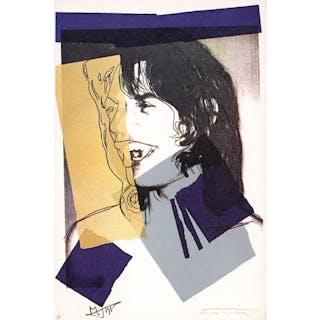 Andy Warhol, 'Mick Jagger FSII.142', Framed Announcement-card, 1975