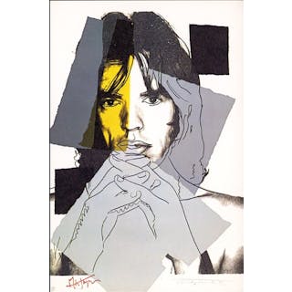 Andy Warhol, 'Mick Jagger FSII.143', Framed Announcement-card, 1975