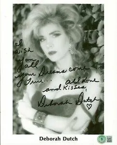 Deborah Dutch Playboy "Love and Kisses" Signed 8x10 Photo BAS | Barnebys