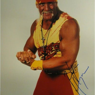 Hulk Hogan Hand Signed Autograph 11x14 Photo Sexy Flexing Posing JSA ...