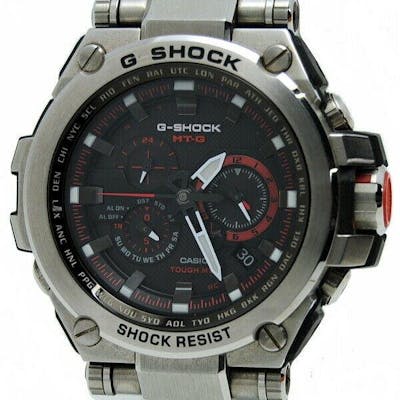 Casio MTG-S1000D-1A4JF G-Shock MT-G Multiband6 Solar Black Silver Box | Barnebys