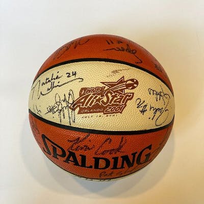 2001 WNBA All Star Game Team Signed Official Game Basketball Barnebys