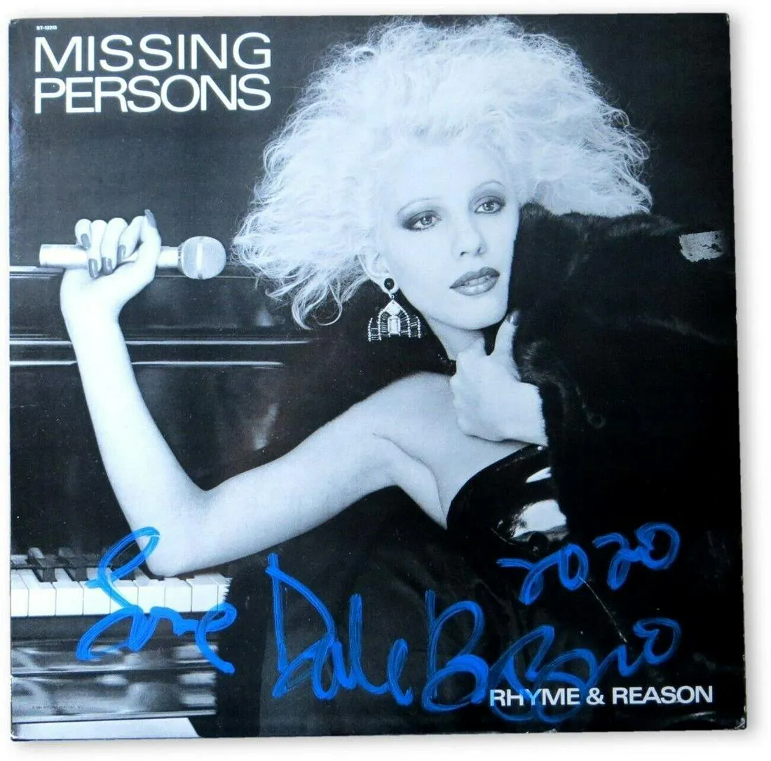 Dale Bozzio Signed Autographed Record Album Cover Missing Persons JSA