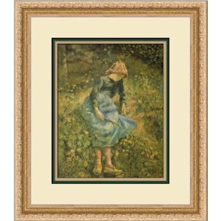 Camille Pissarro The Shepherdess Custom Framed Print