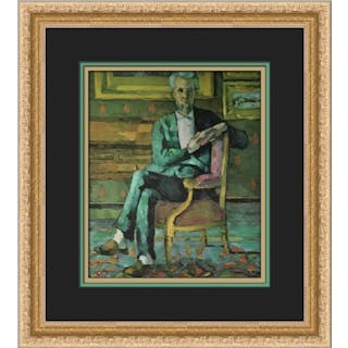 Paul Cezanne Portrait of Victor Chocquet Custom Framed Print