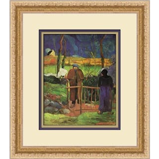 Paul Gauguin Bonjour Monsieur Gauguin Custom Framed Print
