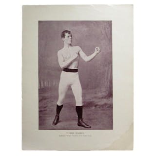 Tommy Warren Boxer 1895 Boxing Gladiators 11x15 Supplement Poster