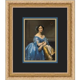 Jean Auguste-Dominique Ingres Princess De Broglie Custom Framed Print