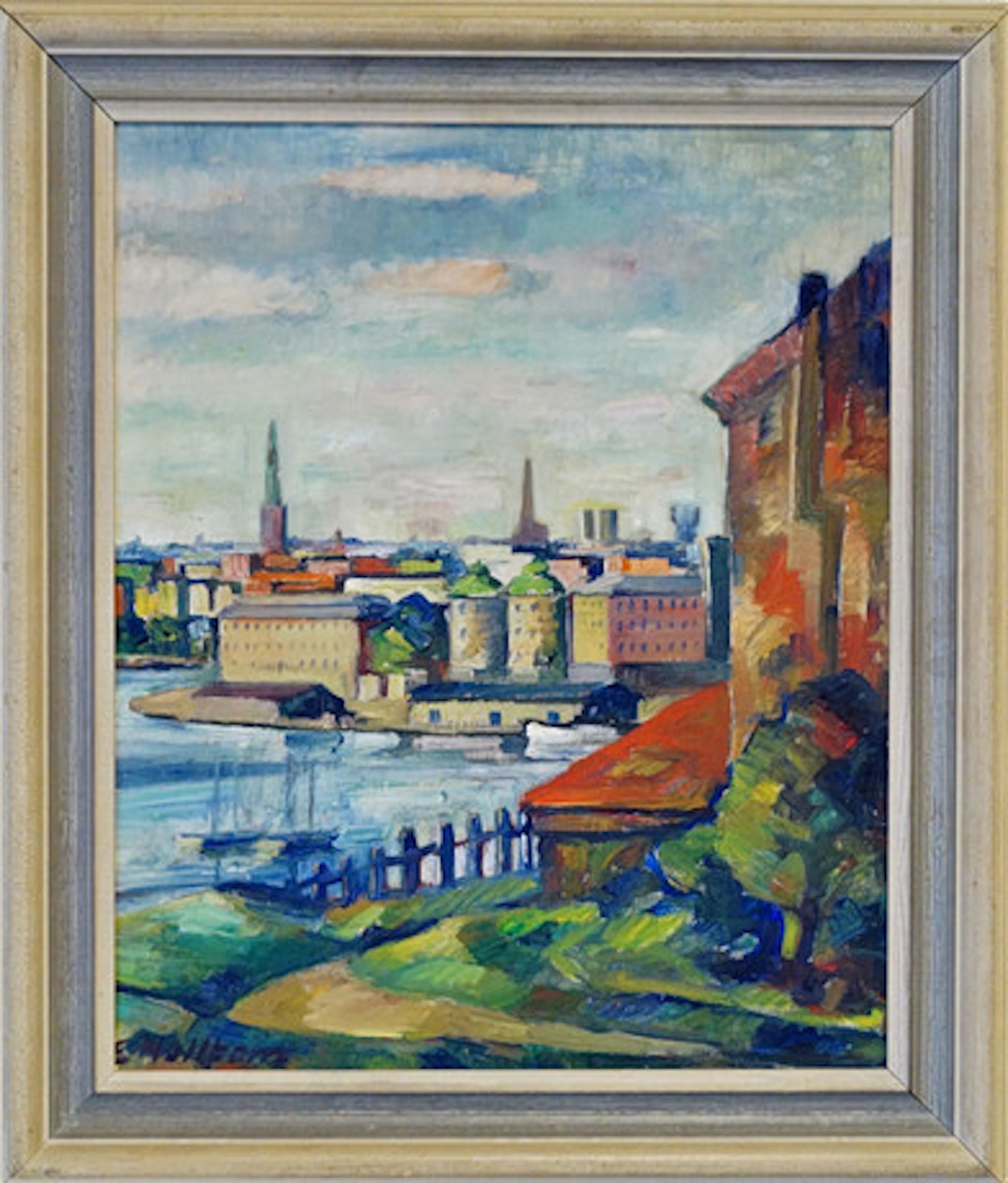 EMIL HELLBOM. olja på pannå.