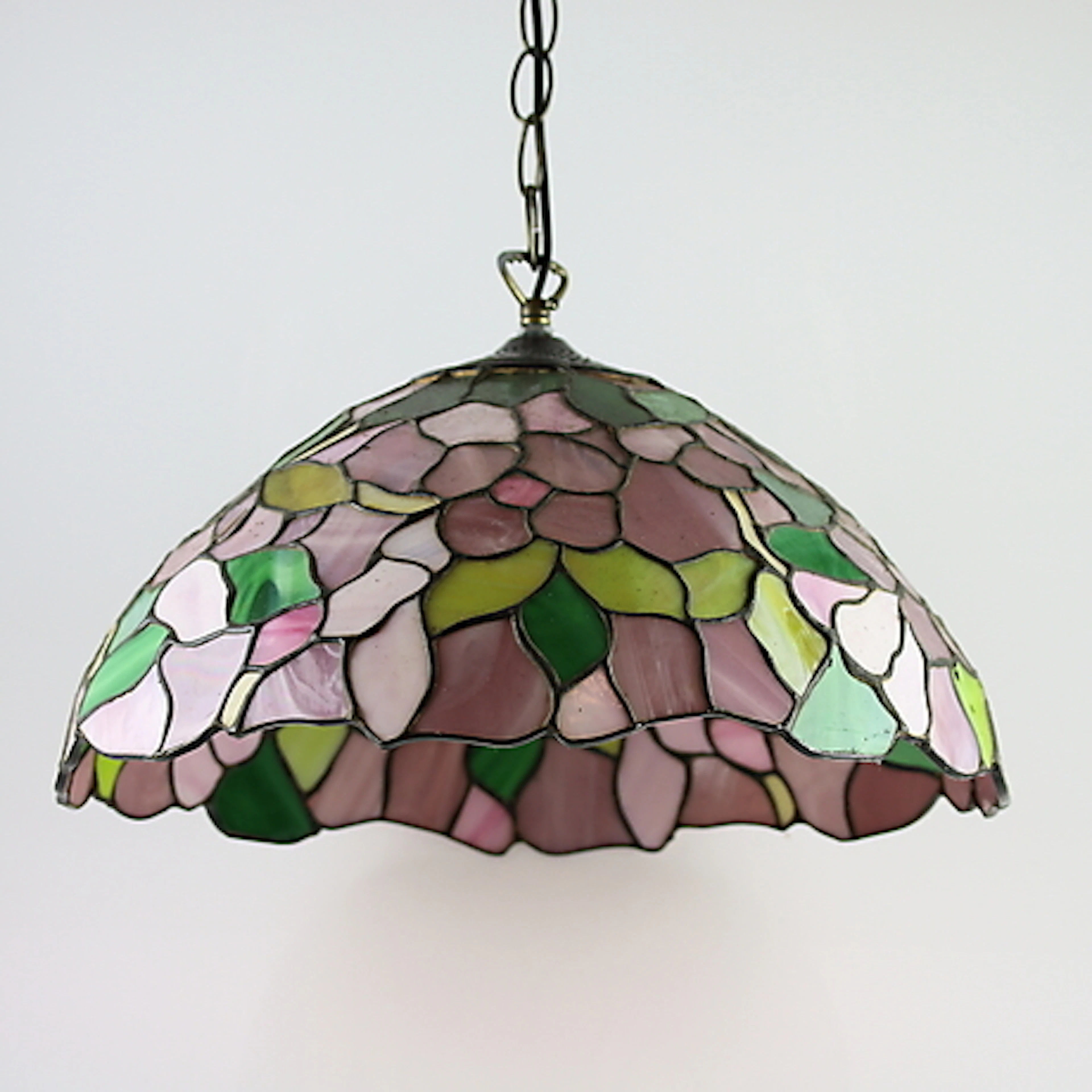 TIFFANYLAMPA, blyinfattad mosaik.