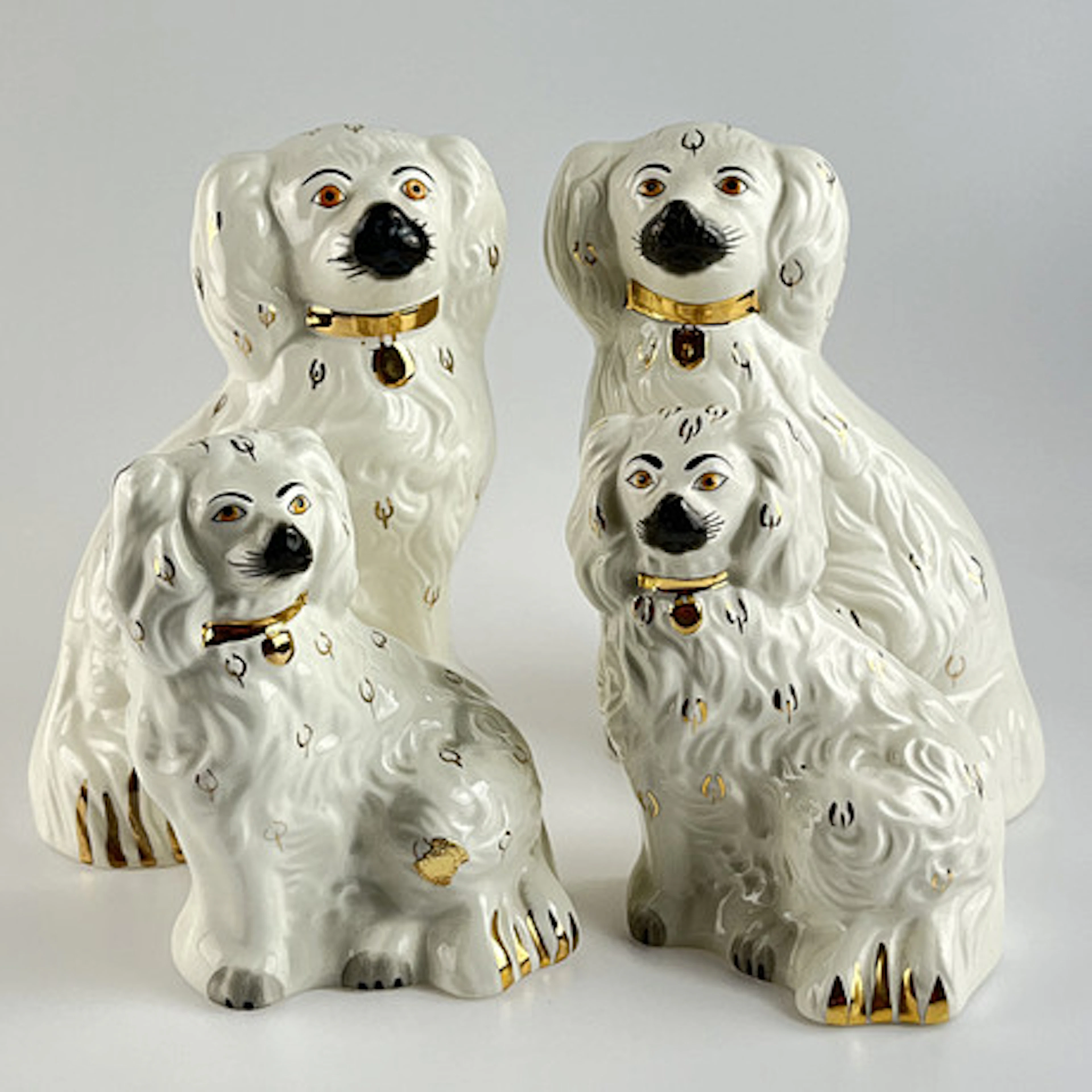 PORSLINSHUNDAR, 2 par, Beswick, England.