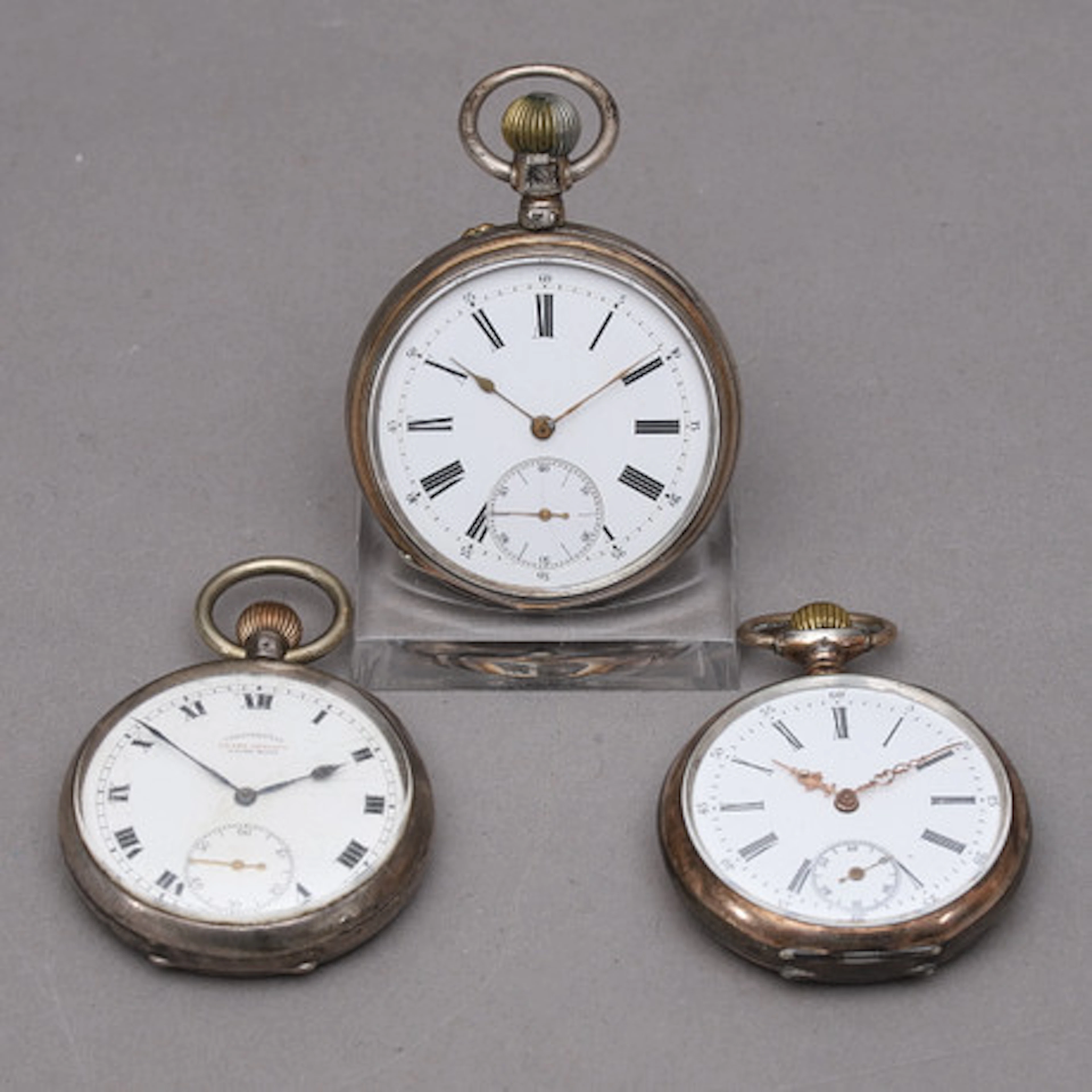 FICKUR, 3 st, silver, bl.a. Cuivre, Remont…
