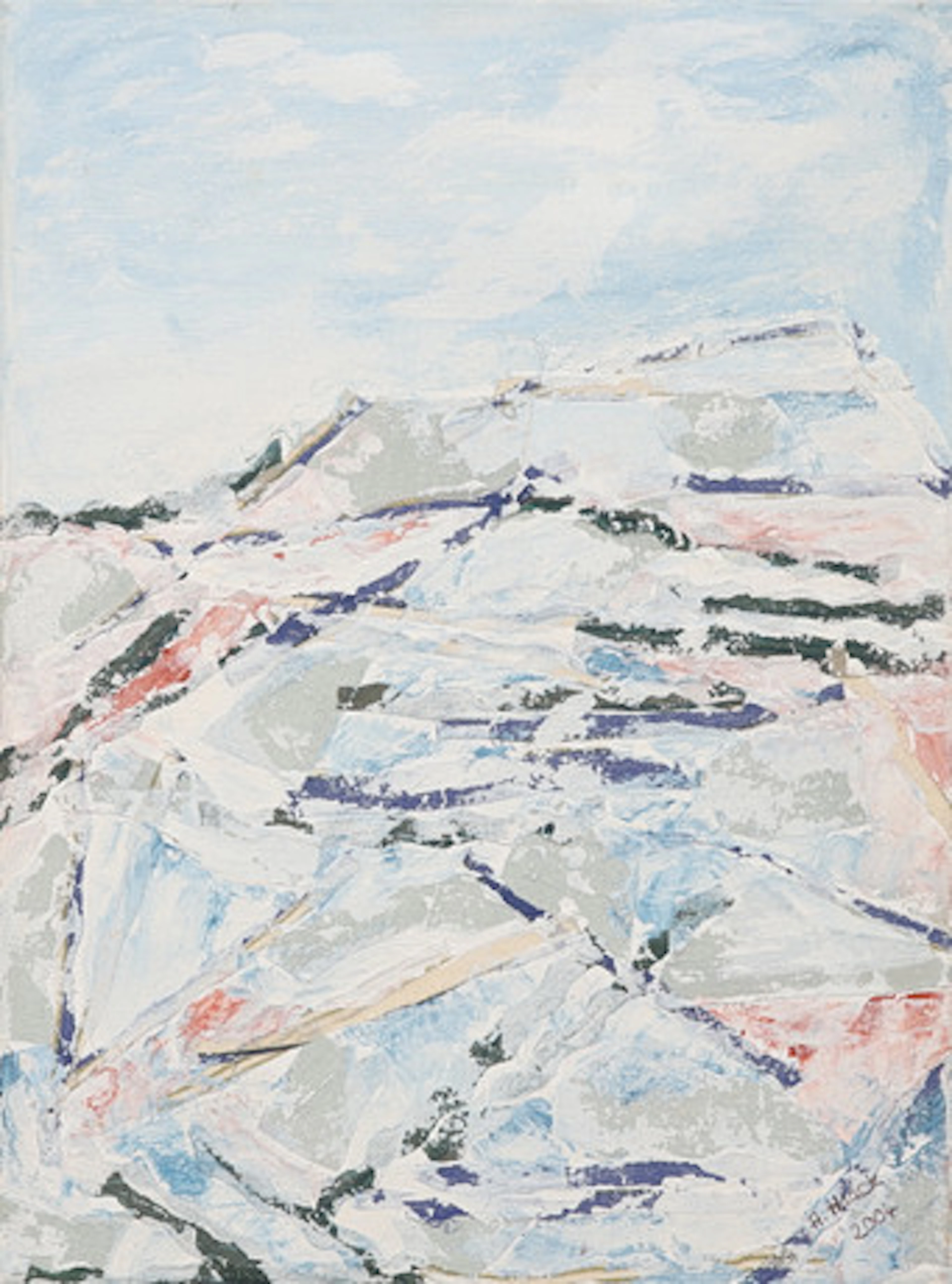 ANNELIE HAACK. Olja på duk, komposition, s…