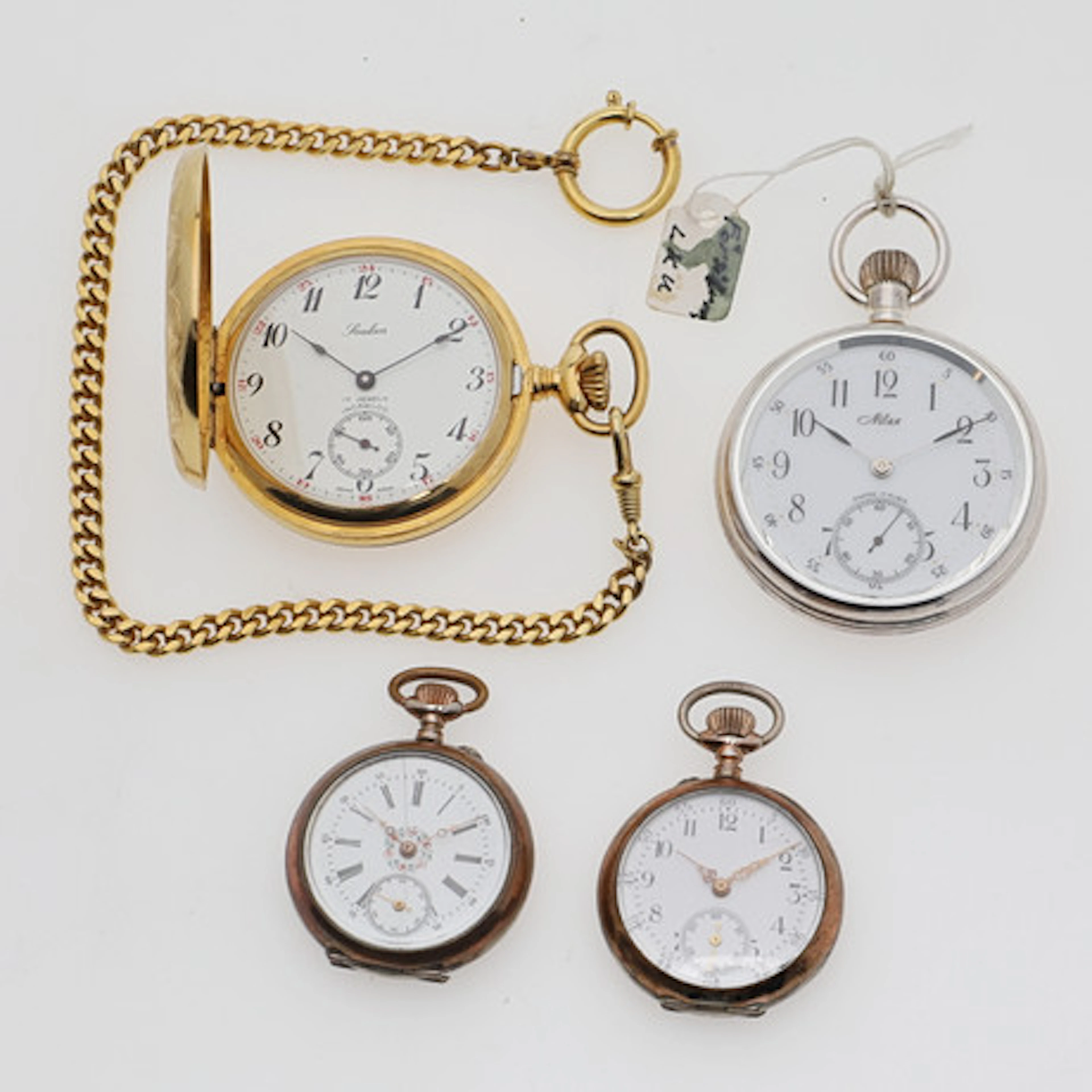 FICKUR, 4 st, delvis silver.