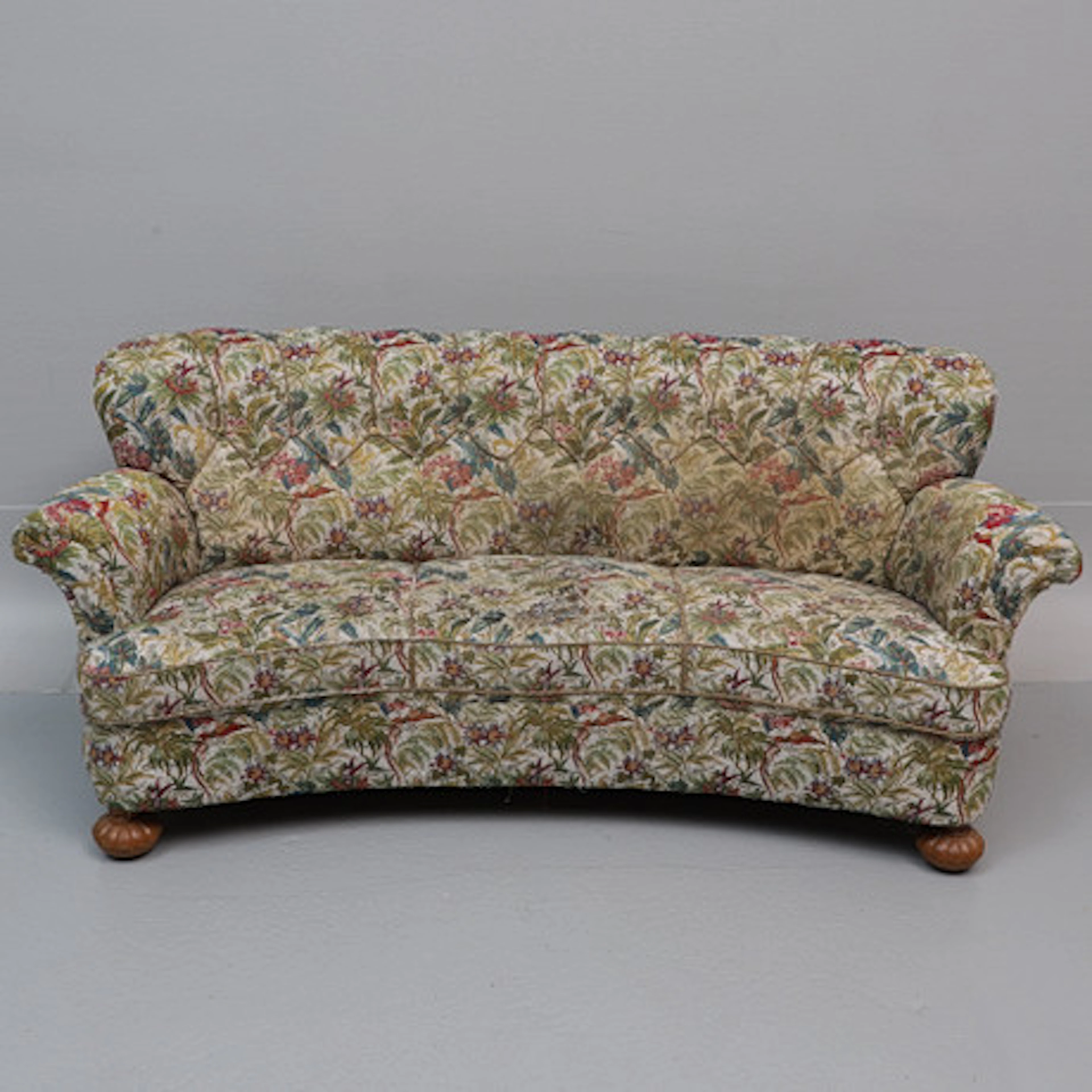 SOFFA, blommig klädsel, 1940-tal.