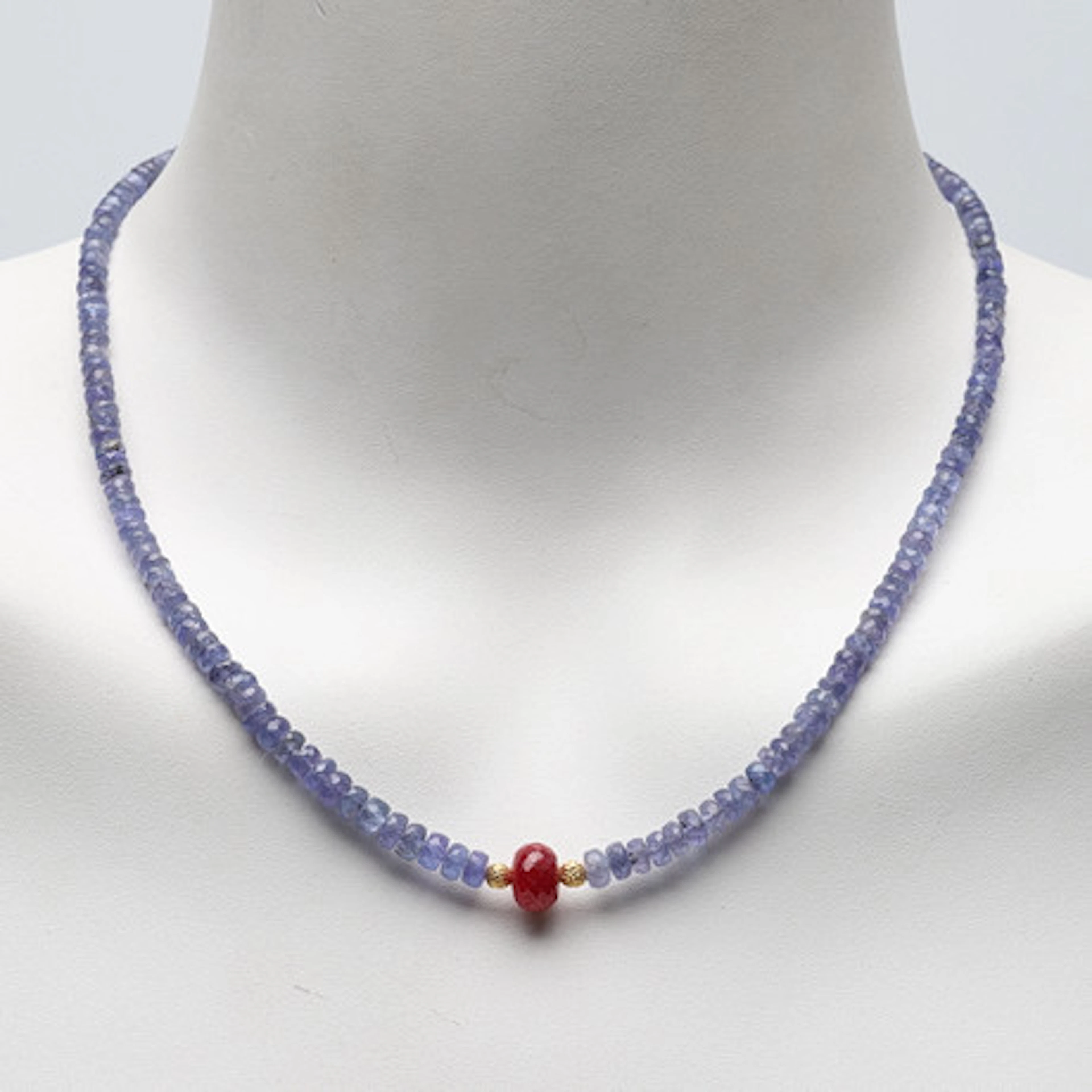 COLLIER, tanzaniter och rubin, samtida.