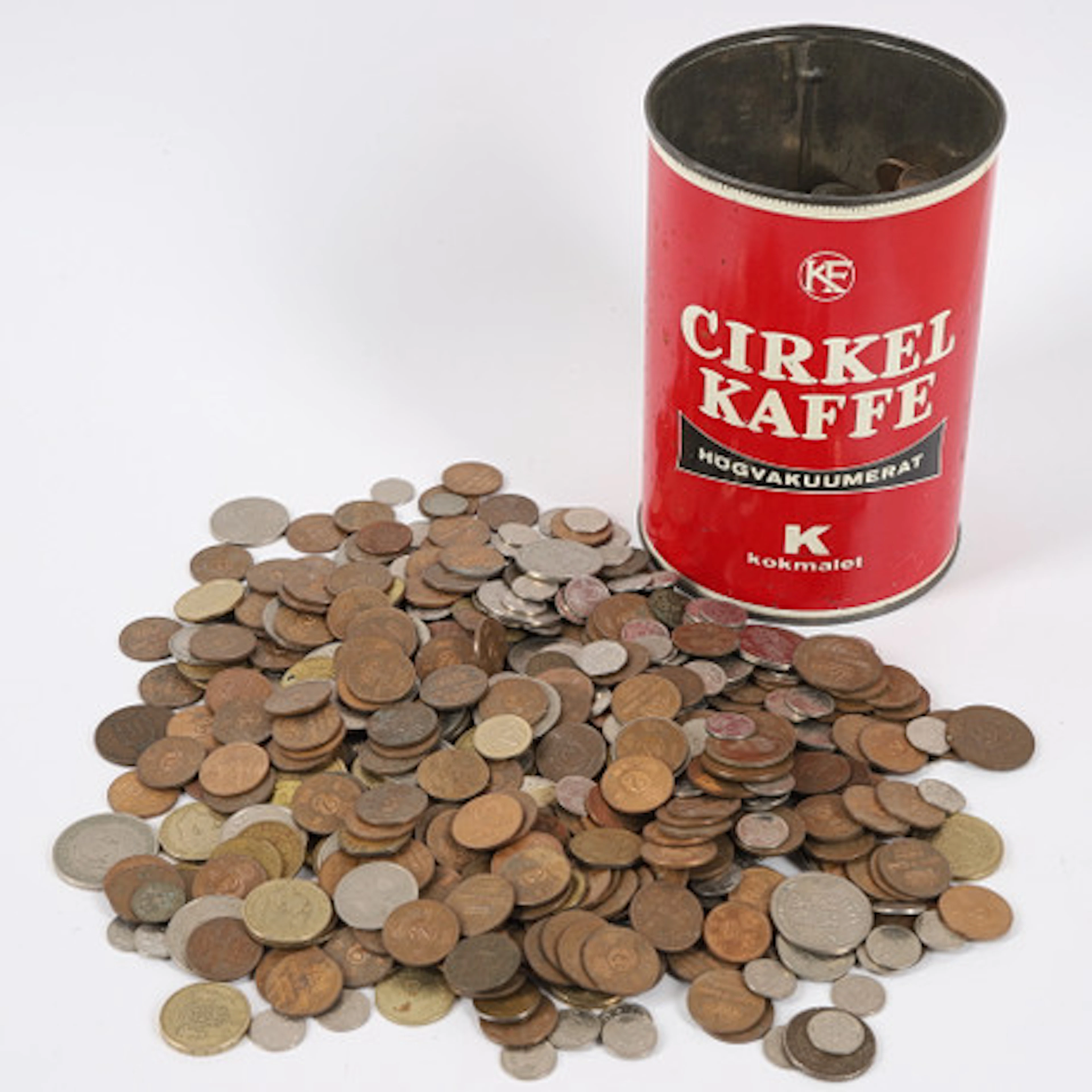 MYNT, koppar/nickel, svenska och utländska.