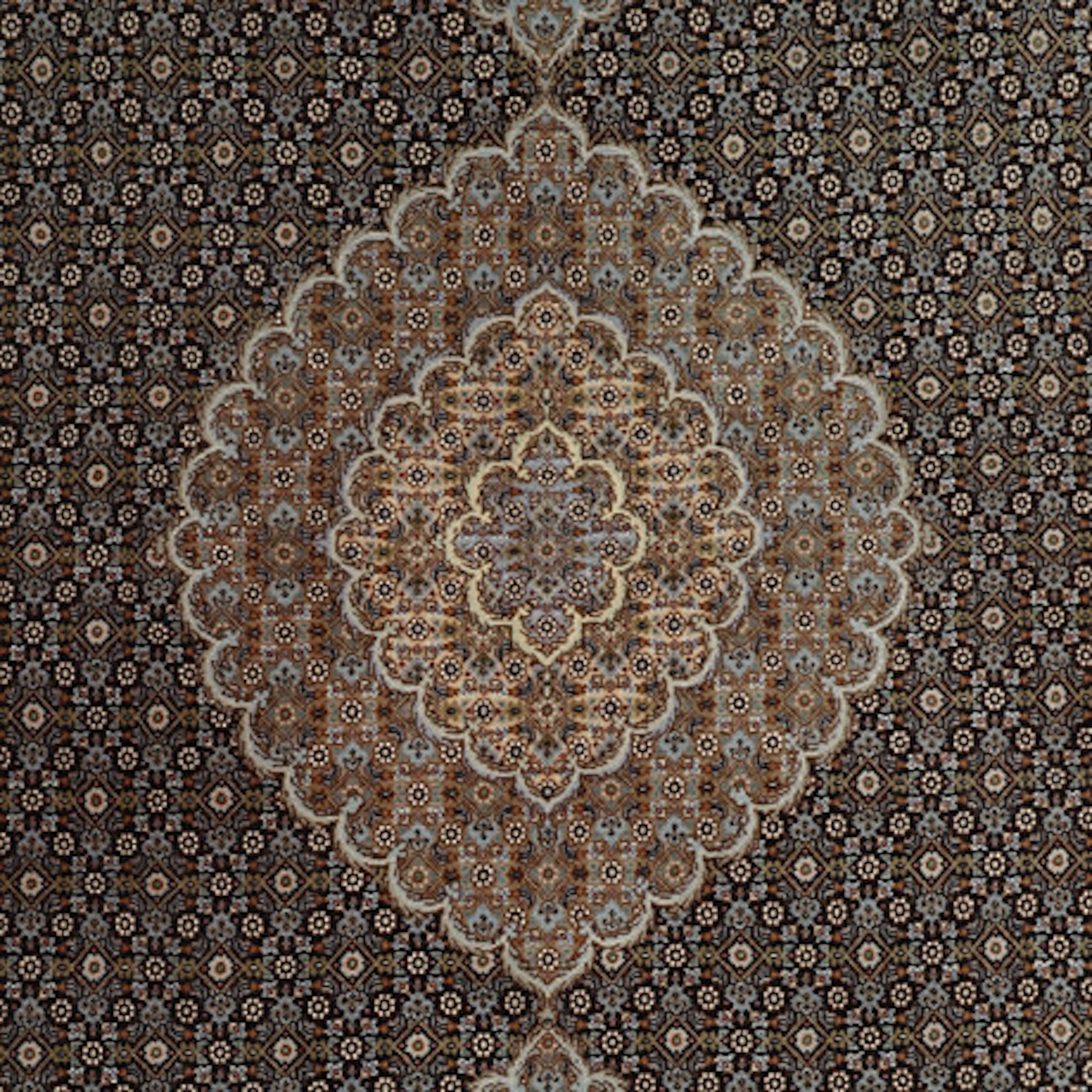 MATTA, handknuten, Tabriz, med silkesinsla…