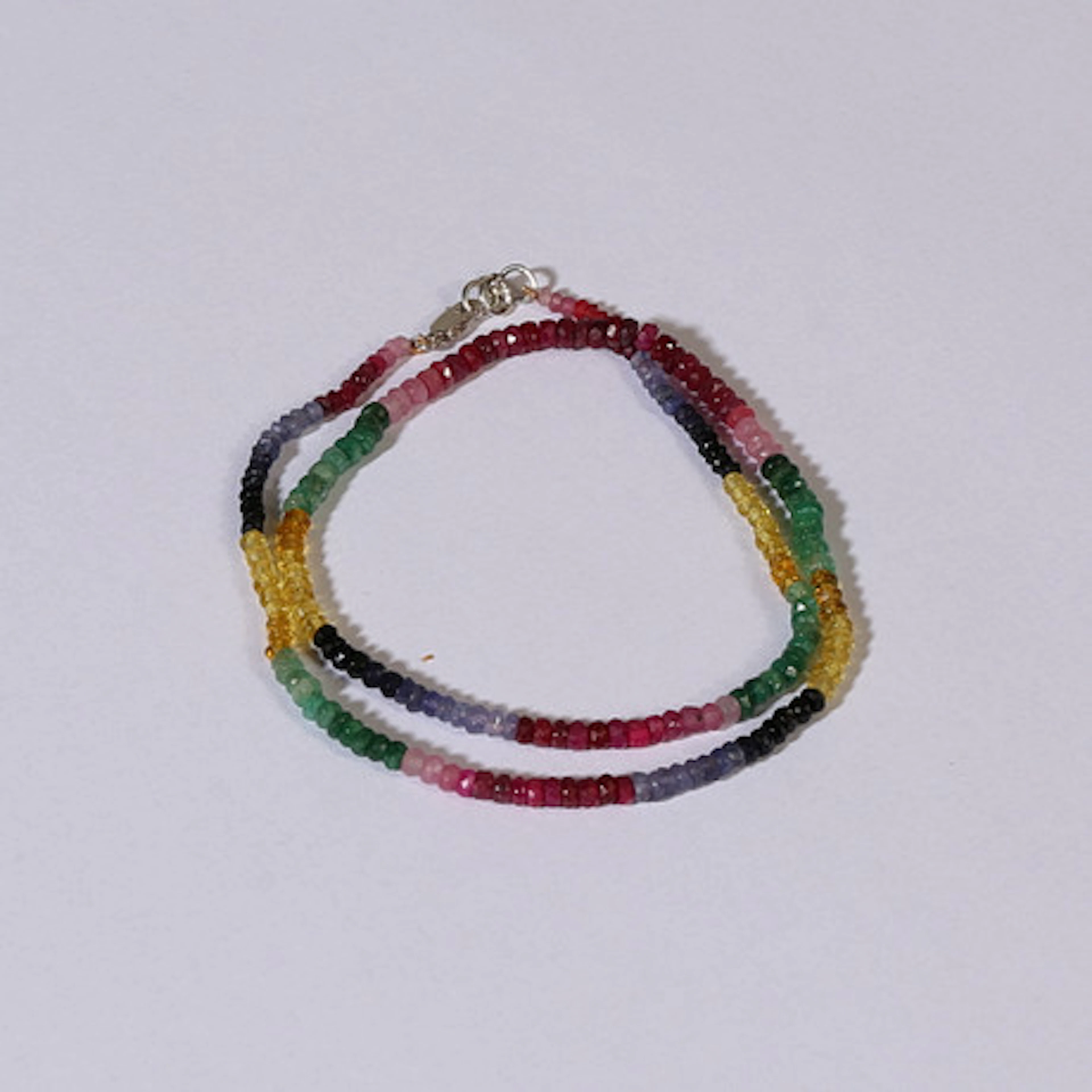 HALSBAND, safir, rubin, smaragd, citrin, t…