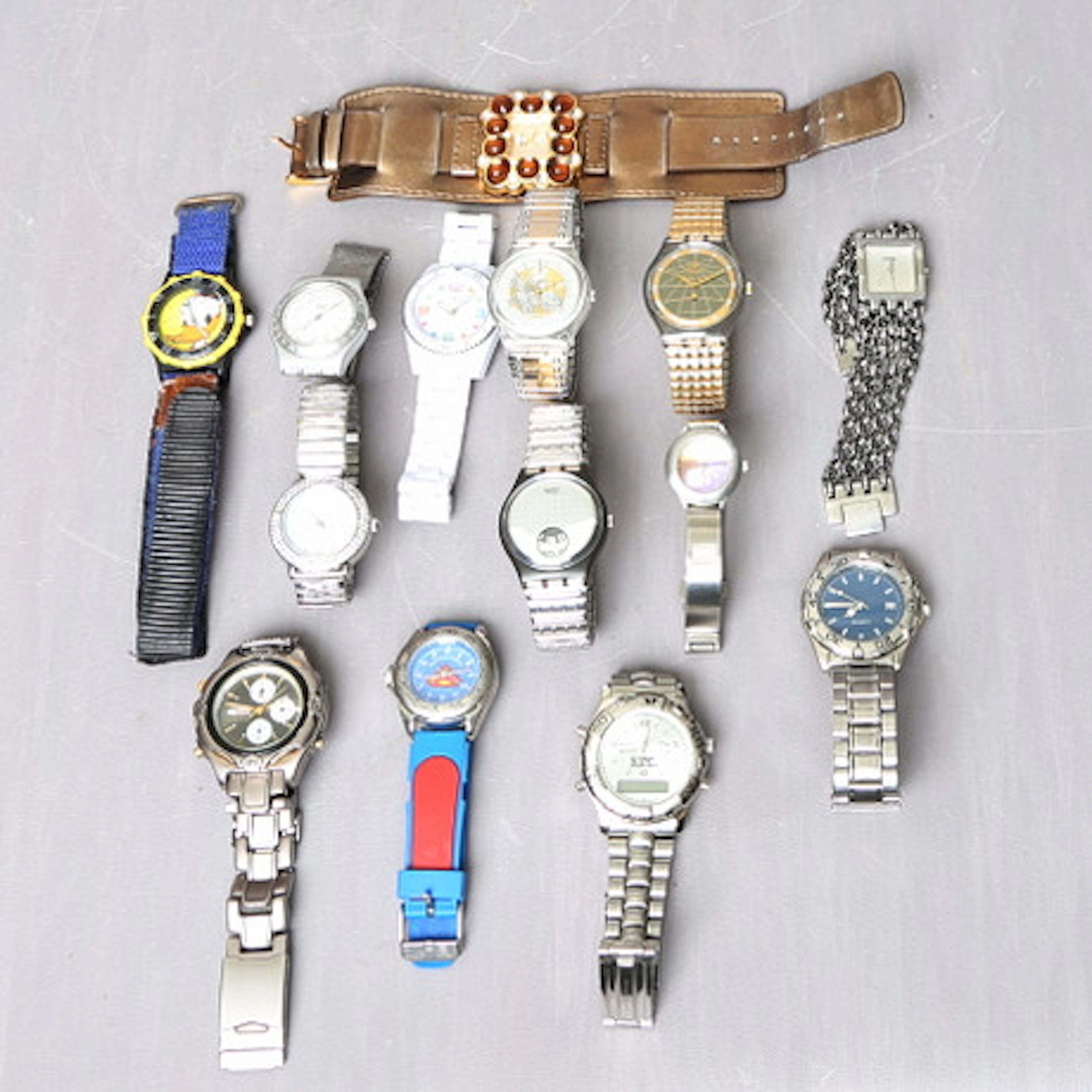ARMBANDSUR, ett parti, bl.a Swatch, Philip…