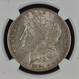 MORGAN DOLLAR 1881-O $1 Silver graded MS61 by NGC
