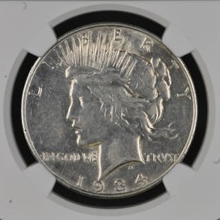 PEACE DOLLAR 1934-S $1 Silver graded XF Details by NGC
