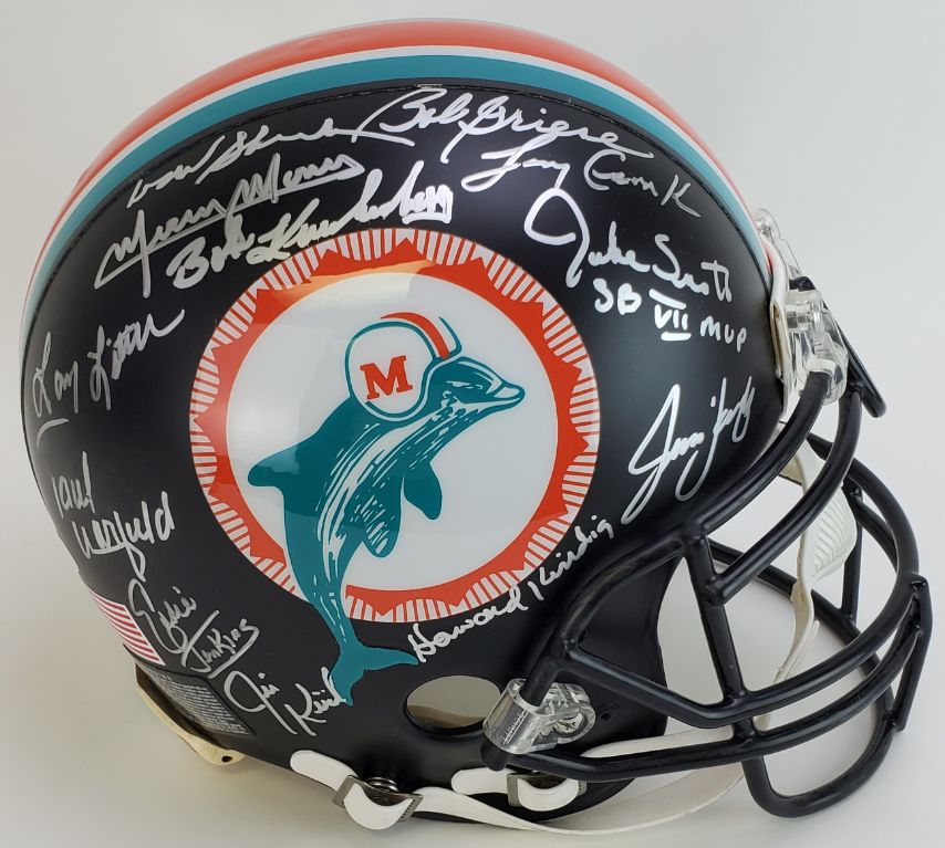 1972 Undefeated Miami Dolphins Team Multi Signed Full Size Replica ...