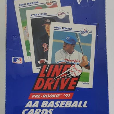 Sealed 1991 Line Drive AA Minor League Baseball Card Hobby Box