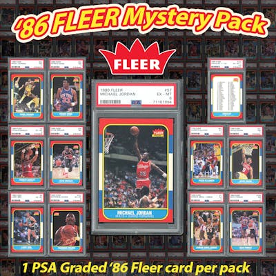1986 Fleer Complete PSA Graded Set of 132 Cards – Set Break Mystery