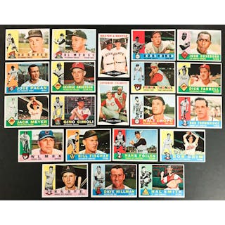 Lot of (21) 1960 Topps Baseball Cards – Inc. Brooks Robinson, Willie