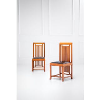 Due sedie mod. 614 Coonley - Frank Lloyd Wright