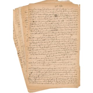 Manuscript of Rabbi Mordechai Amram Hirsch Rabbi of Hamburg.