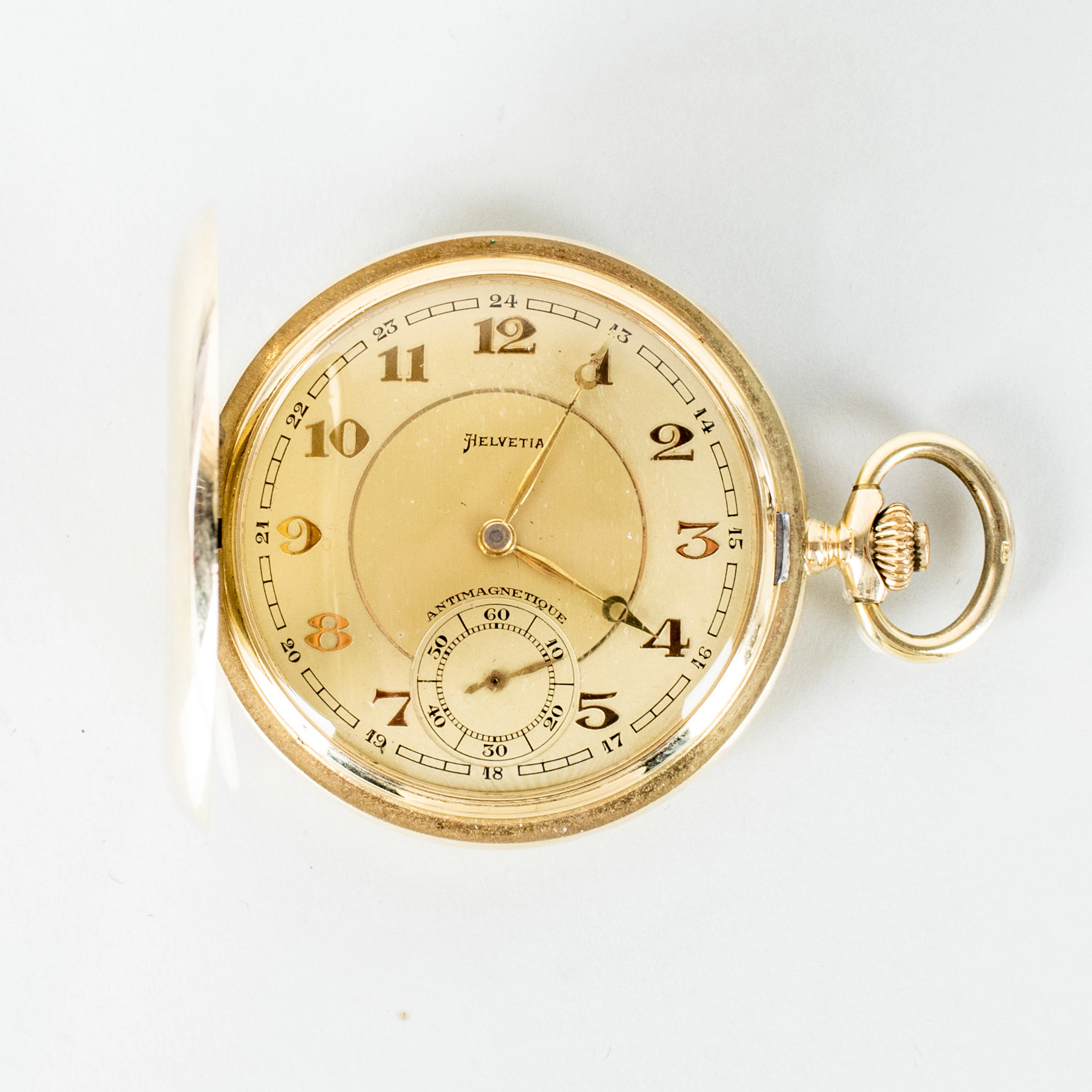 SAVONETTUR, 14k guld, Helvetia, vikt ca 76 g