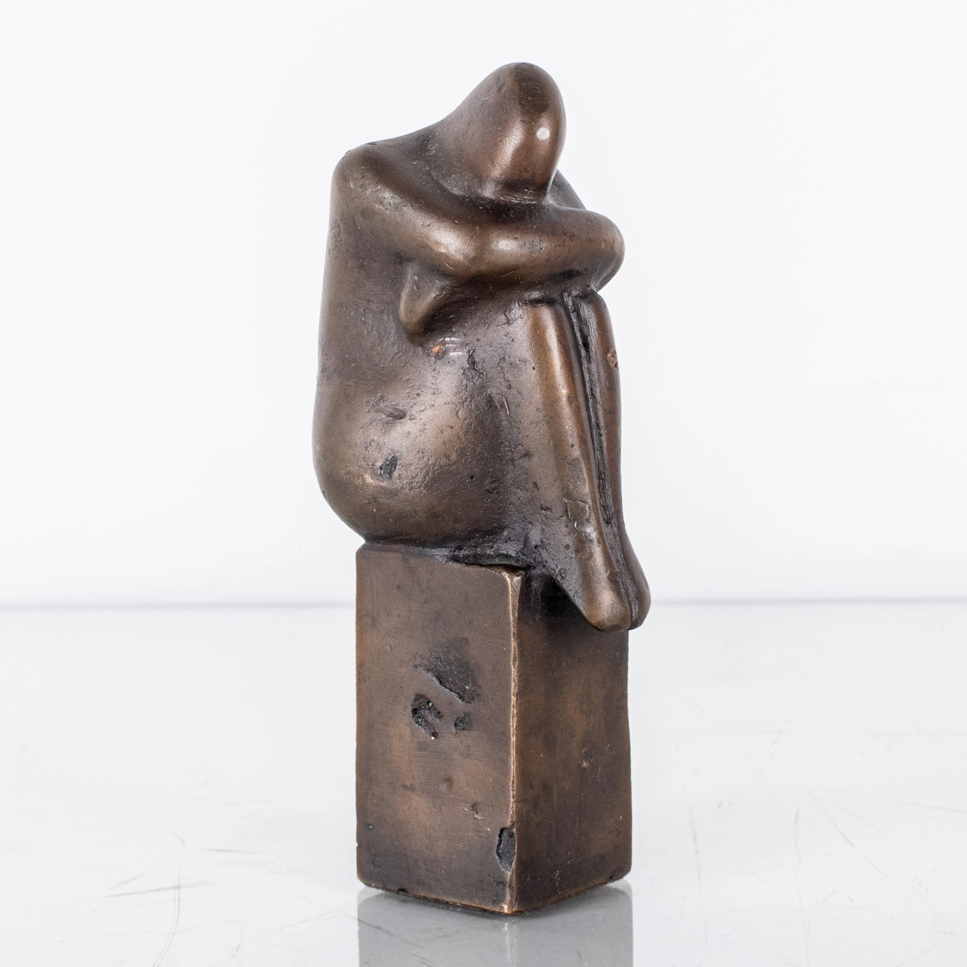 LISA LARSON (född 1931), skulptur, brons, "Tänkaren" signerad och numrerad 433