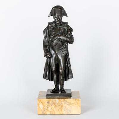 OKÄND KONSTNÄR, skulptur, brons, motiv av Napoleon, sannolikt 1800-tal